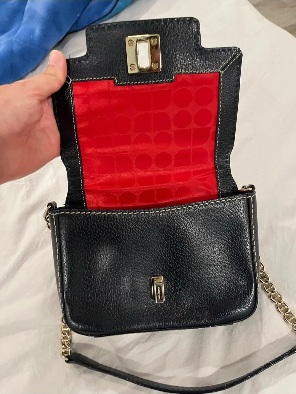 Kate Spade Shoulder Bag with Gold Chain